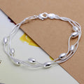 Fashion Design Product Beautiful 925 Sterling Silver Jewelry High Quality Bracelet Bead Chain Women Lady Wedding With by Creative Vault Marketplace