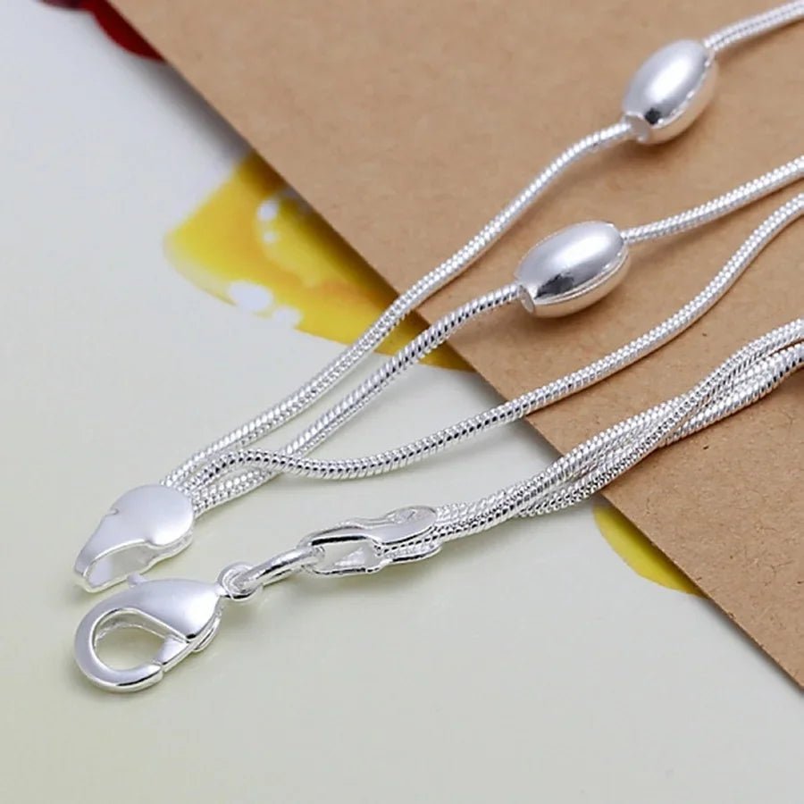 Fashion Design Product Beautiful 925 Sterling Silver Jewelry High Quality Bracelet Bead Chain Women Lady Wedding With by Creative Vault Marketplace