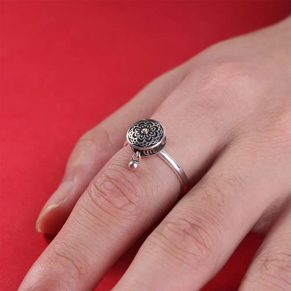 Simple Jewelry Gift Faith Transfer ring Buddhism Korean Style Ring Ethnic Style Ring Female Rings Amulet Opening Ring by Creative Vault Marketplace