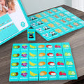 Children Hand Scratch Wooden Puzzle Toy Board Baby Cartoon Montessori Early Education Farm Fruit Cognitive Matching Mahjong Toy by Creative Vault Marketplace