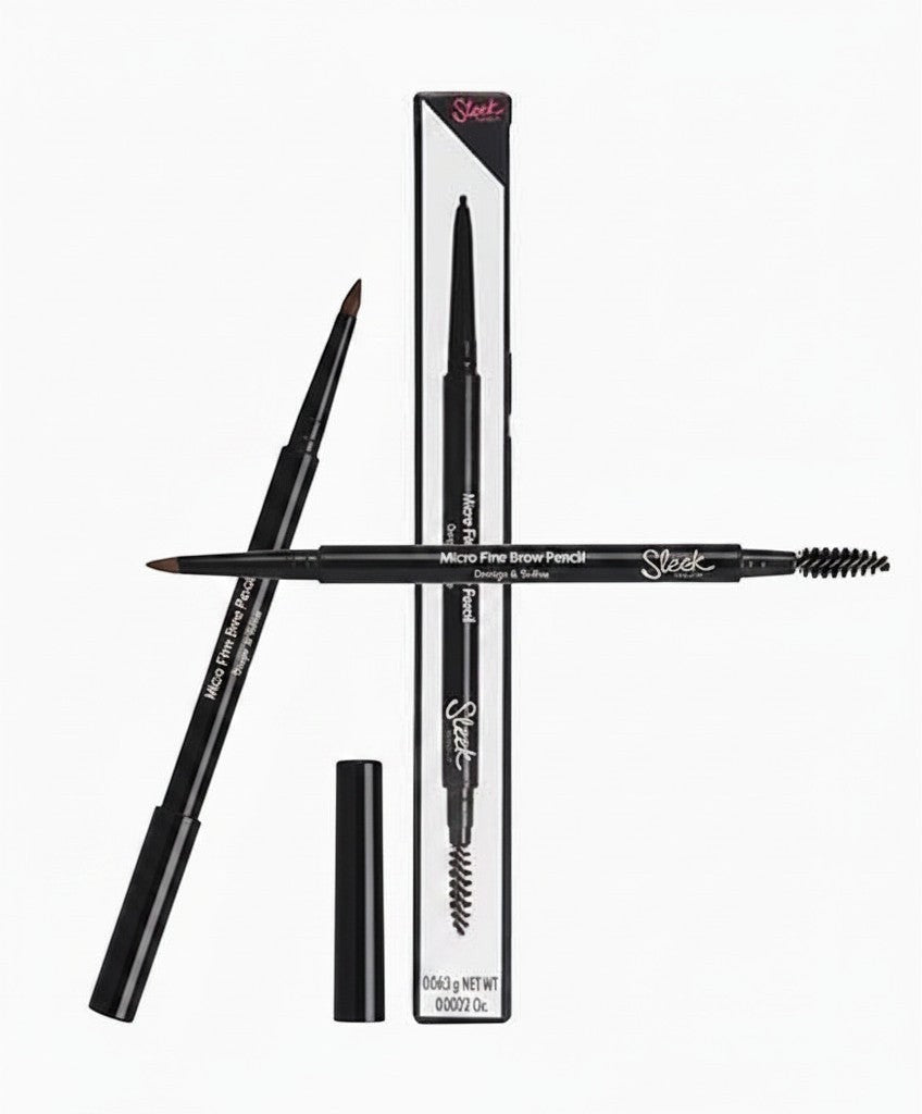 Creative Vault Marketplace Sleek MakeUP micro fine brow pencil with spoolie brush and matte finish packaging