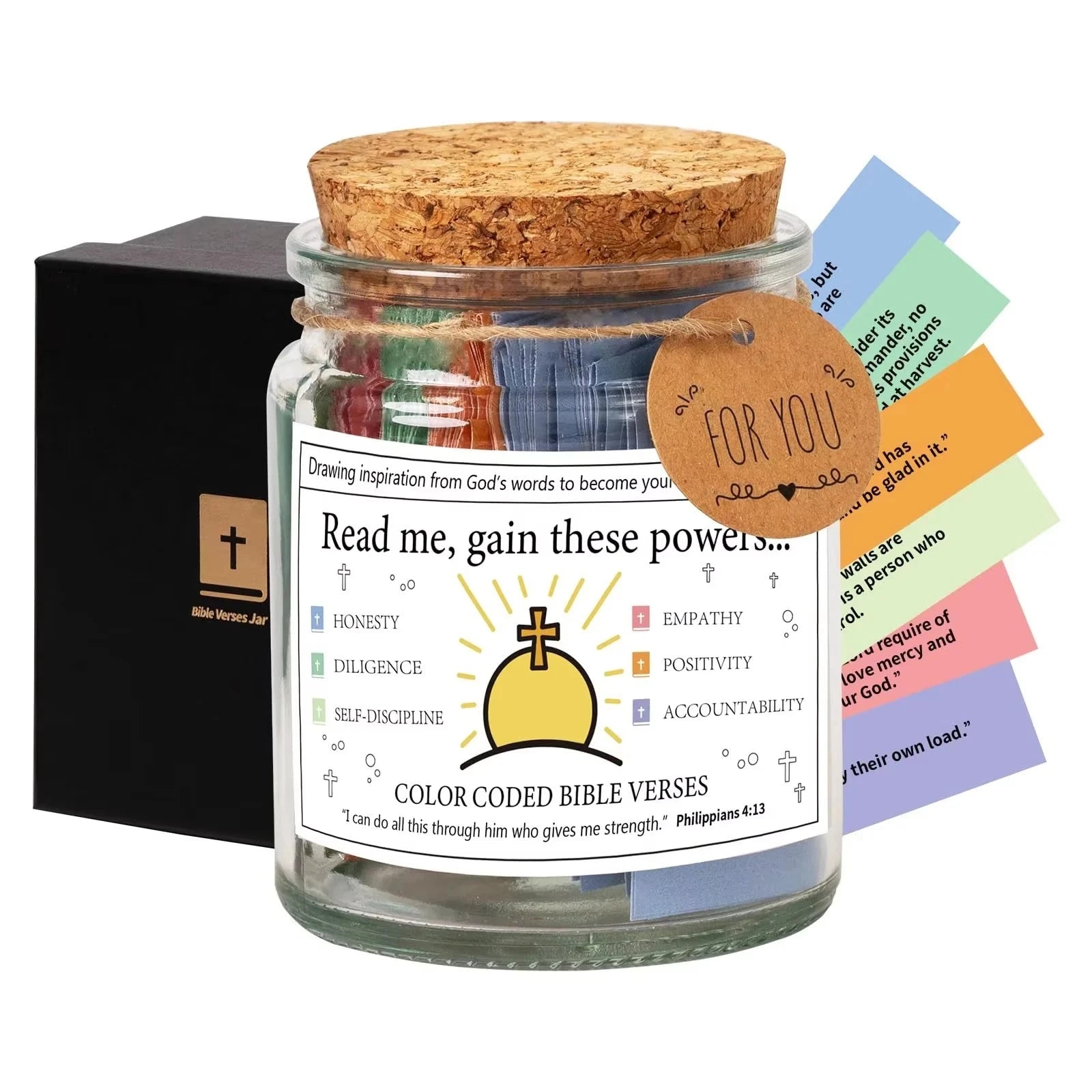 Elevate Your Spirit with Our Bible Verse Jar for Emotions – A Touchstone for Reflection and Growth by Creative Vault Marketplace