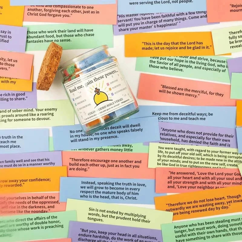Elevate Your Spirit with Our Bible Verse Jar for Emotions – A Touchstone for Reflection and Growth by Creative Vault Marketplace