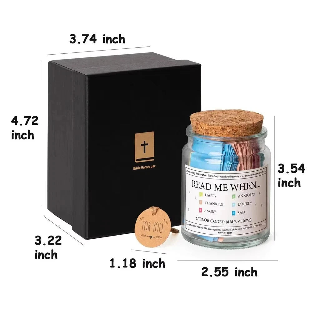 Elevate Your Spirit with Our Bible Verse Jar for Emotions – A Touchstone for Reflection and Growth by Creative Vault Marketplace