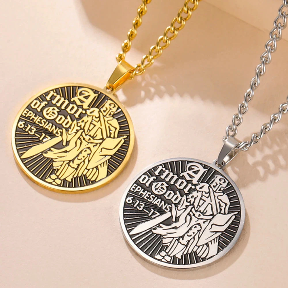 Armor of God Necklace - Embrace Protection and Faith with Style by Creative Vault Marketplace
