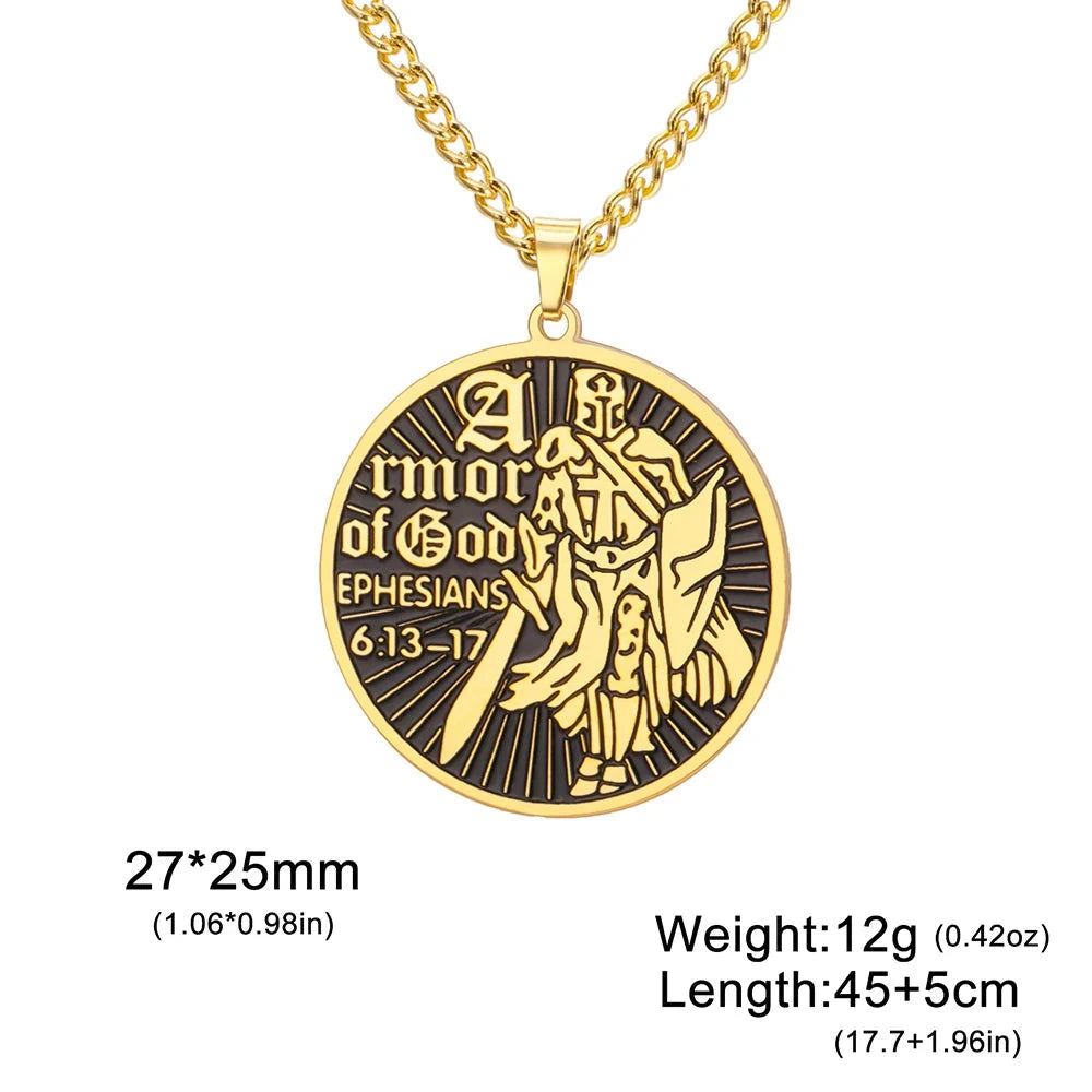 Armor of God Necklace - Embrace Protection and Faith with Style by Creative Vault Marketplace