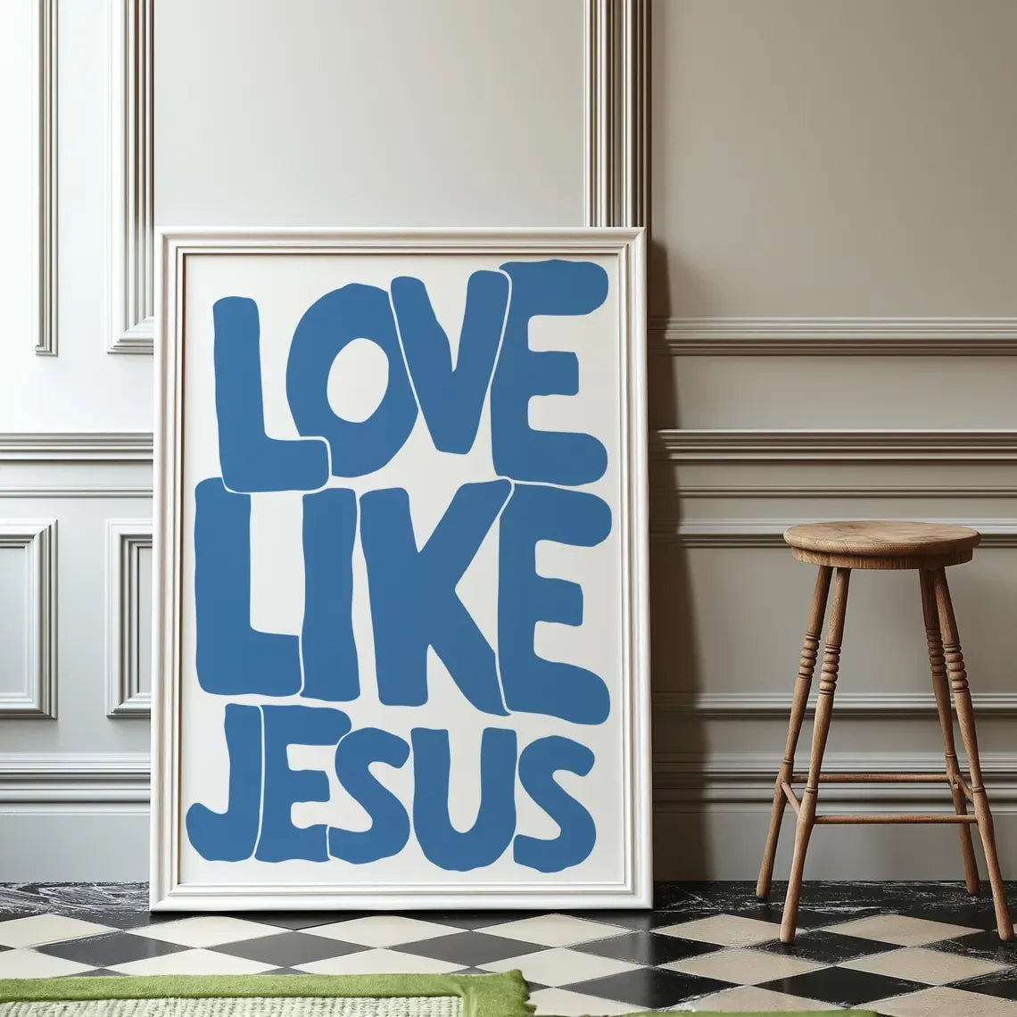 Modern Christian Wall Decor, Love Like Jesus Christian Poster Retro Christian Wall Art, Christian Gifts Digital Art, Printable by Creative Vault Marketplace
