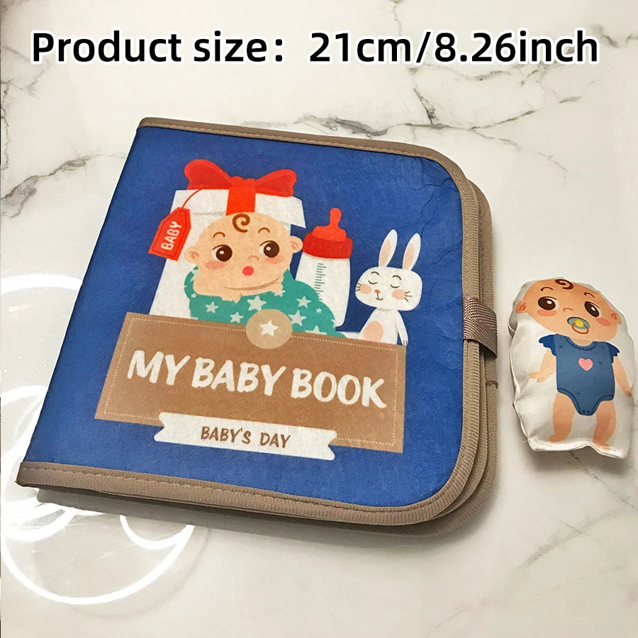 Early Education English Interactive Cognitive Cloth Books Baby Learning Books Baby Soft Books Children's Toys by Creative Vault Marketplace