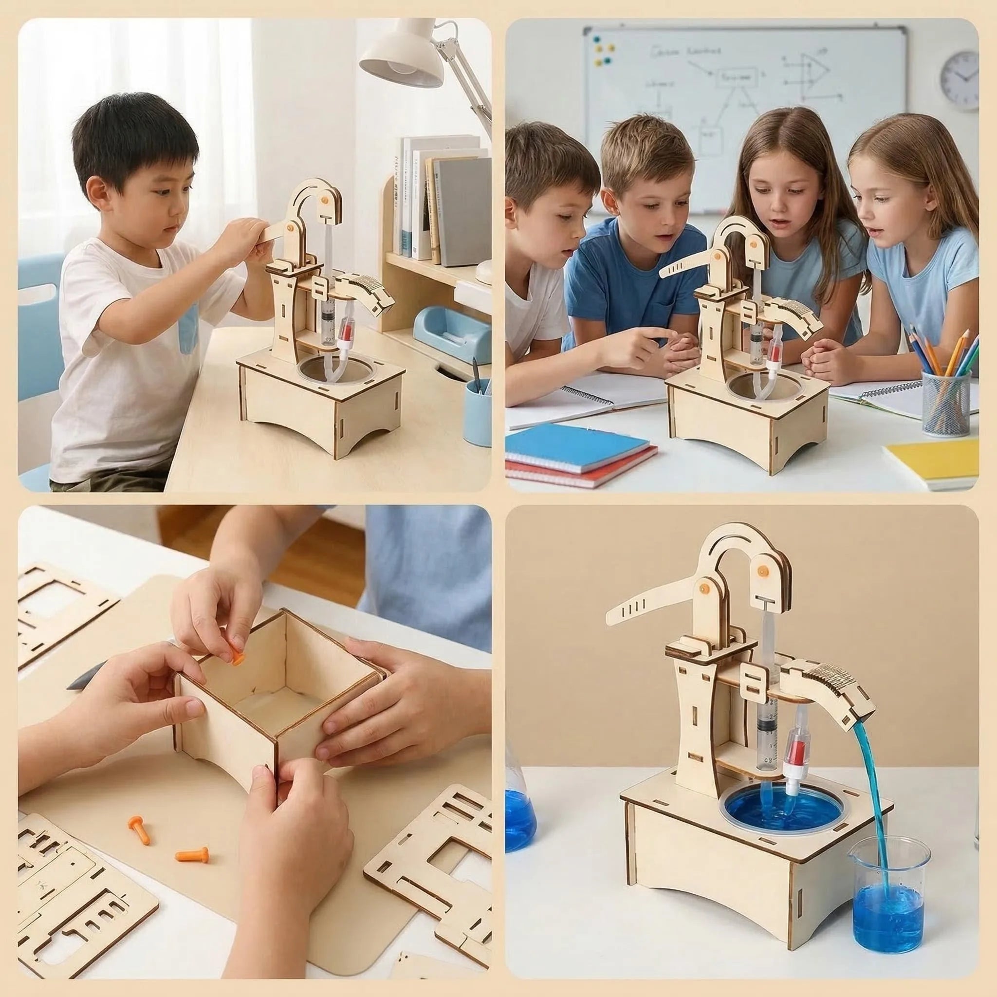 Children's science and education experiment models, children's DIY handcrafted assembly toys, children's DIY gifts by Creative Vault Marketplace