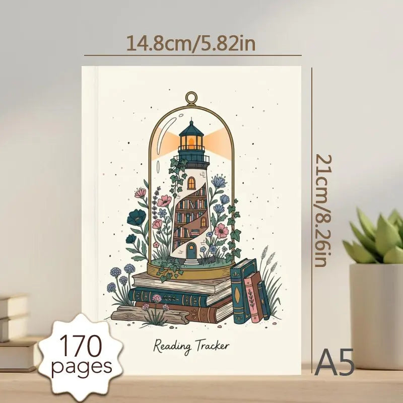 A5 Reading Journal for Book Lovers, Reading Journal Log, for Reading Notes & Review, Perfect Gift for Reading Lovers by Creative Vault Marketplace