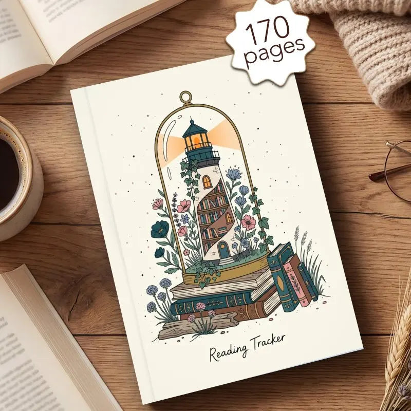 A5 Reading Journal for Book Lovers, Reading Journal Log, for Reading Notes & Review, Perfect Gift for Reading Lovers by Creative Vault Marketplace