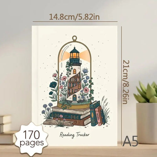 A5 Reading Journal for Book Lovers, Reading Journal Log, for Reading Notes & Review, Perfect Gift for Reading Lovers by Creative Vault Marketplace
