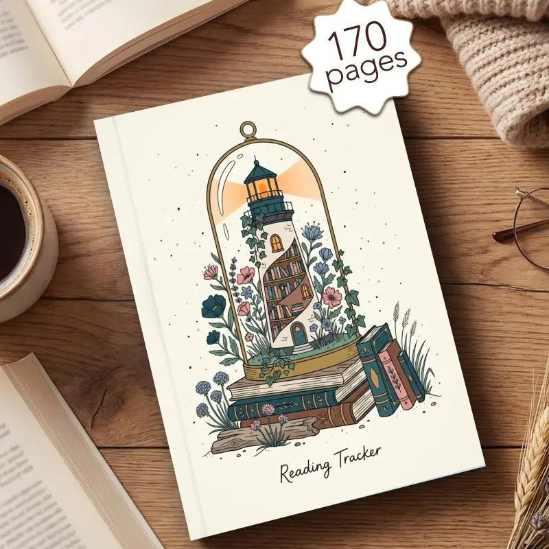 A5 Reading Journal for Book Lovers, Reading Journal Log, for Reading Notes & Review, Perfect Gift for Reading Lovers by Creative Vault Marketplace