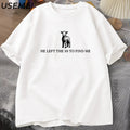 Inspiring Christian Graphic T-Shirt: He Left The 99 - Faith-Based Style for Everyday Wear by Creative Vault Marketplace
