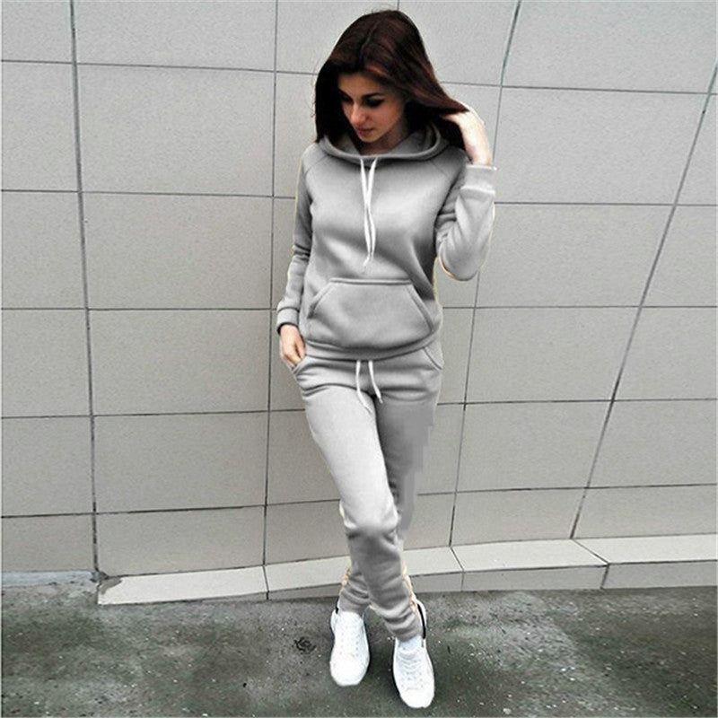 Elevate Your Everyday Look with Our Women's Casual Hooded Sweater Set by Creative Vault Marketplace