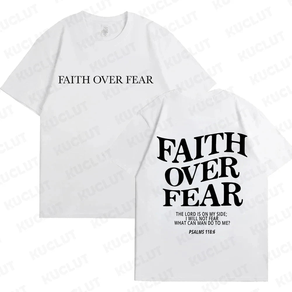 Faith Over Fear Christian Women T-Shirts – Uplift Your Style with Inspiring Fashion by Creative Vault Marketplace