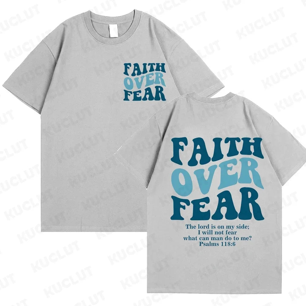 Faith Over Fear Christian Women T-Shirts – Uplift Your Style with Inspiring Fashion by Creative Vault Marketplace