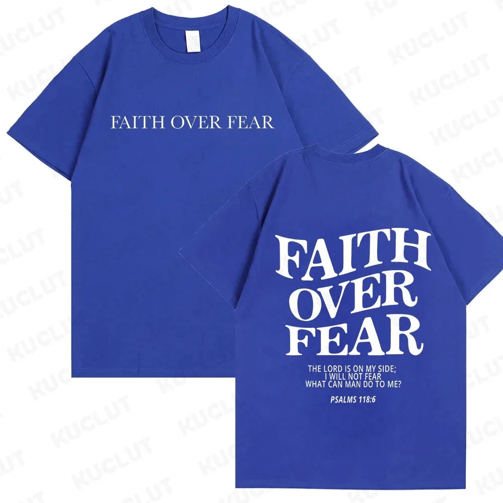 Faith Over Fear Christian Women T-Shirts – Uplift Your Style with Inspiring Fashion by Creative Vault Marketplace
