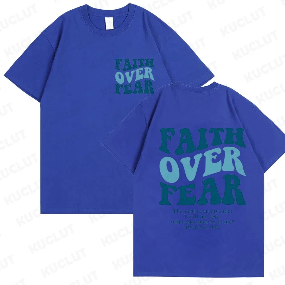 Faith Over Fear Christian Women T-Shirts – Uplift Your Style with Inspiring Fashion by Creative Vault Marketplace