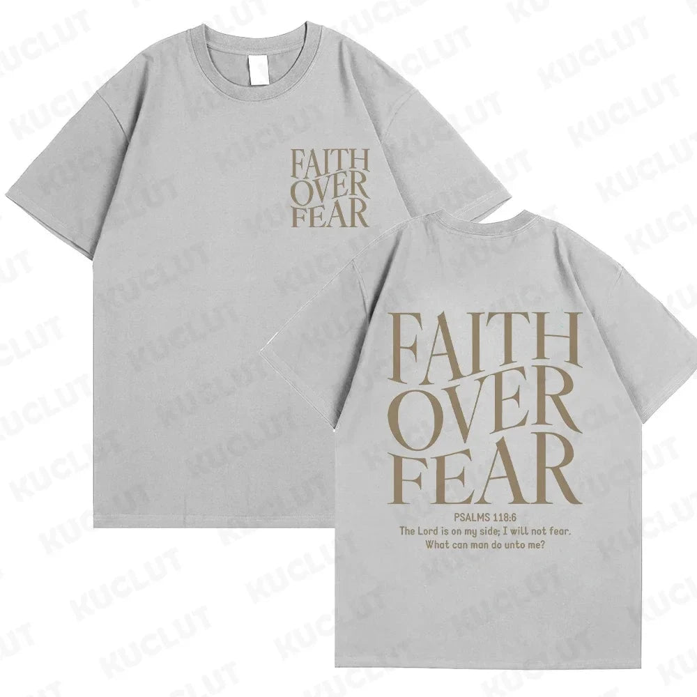 Faith Over Fear Christian Women T-Shirts – Uplift Your Style with Inspiring Fashion by Creative Vault Marketplace
