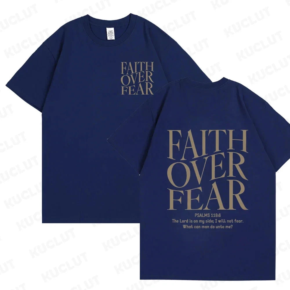 Faith Over Fear Christian Women T-Shirts – Uplift Your Style with Inspiring Fashion by Creative Vault Marketplace