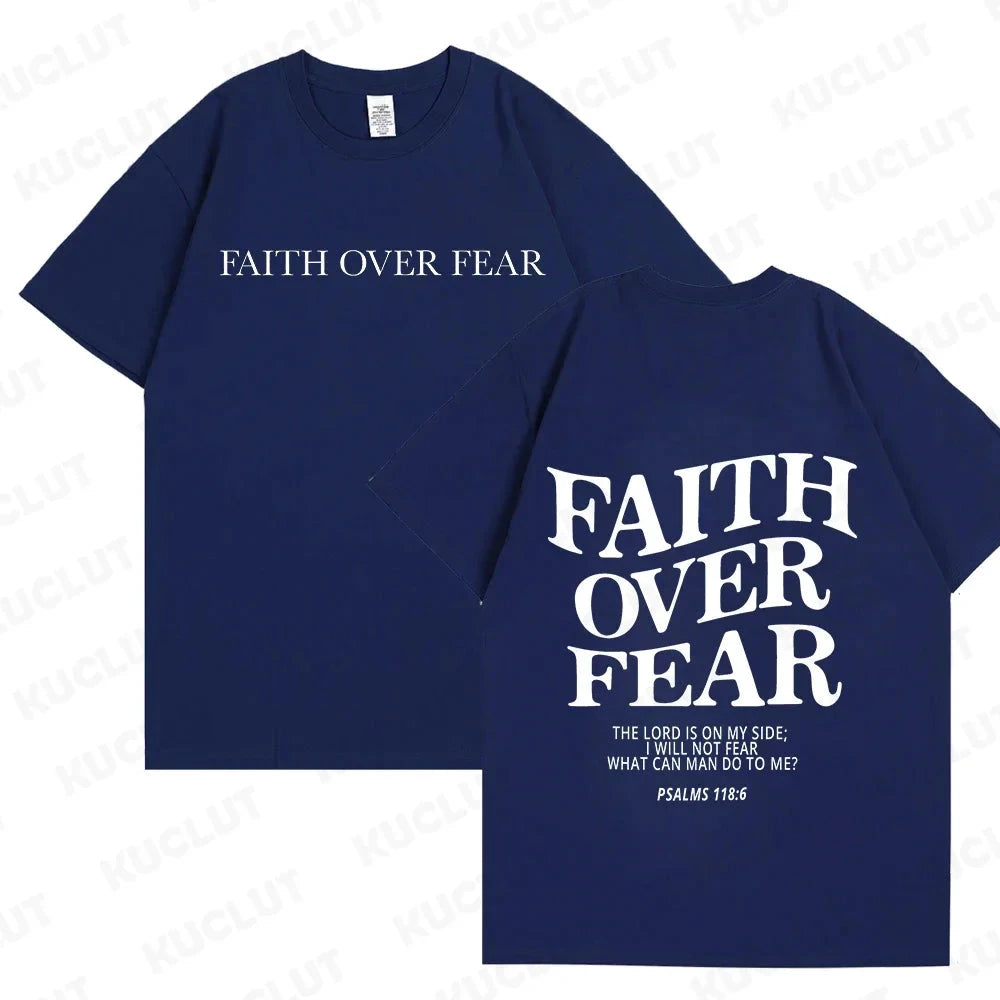 Faith Over Fear Christian Women T-Shirts – Uplift Your Style with Inspiring Fashion by Creative Vault Marketplace
