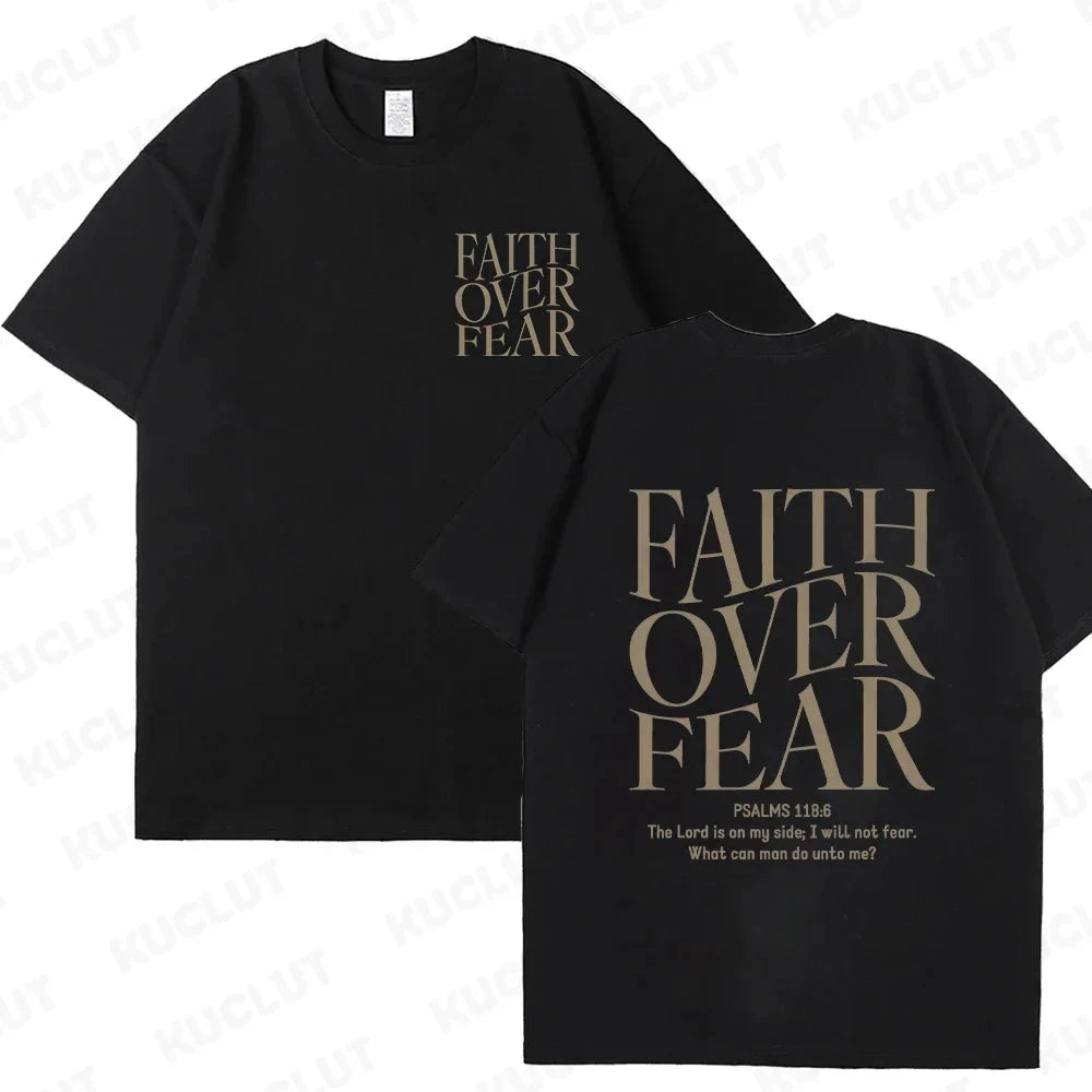 Faith Over Fear Christian Women T-Shirts – Uplift Your Style with Inspiring Fashion by Creative Vault Marketplace