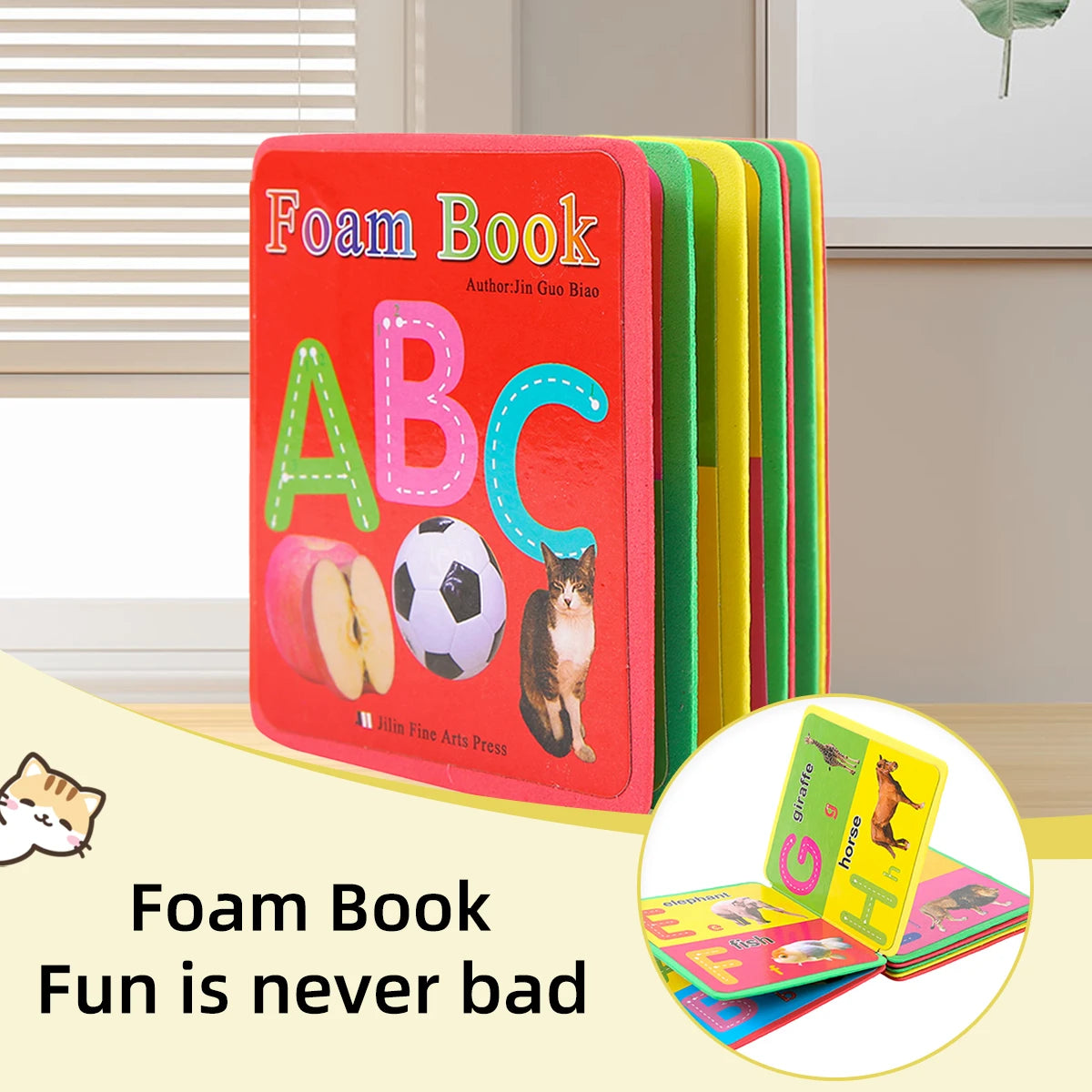 Children's English Eva Book Baby Cognitive Learning Rounded Corner Design Does Not Hurt Hands Beautifully Baby Educational Toys by Creative Vault Marketplace