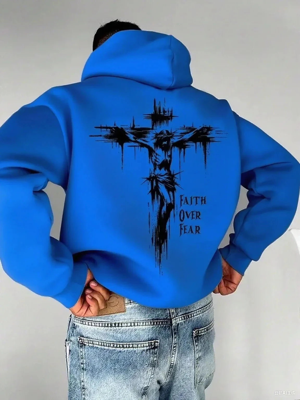 Embrace Strength and Style with Our Christian Faith Hooded Sweatshirt by Creative Vault Marketplace