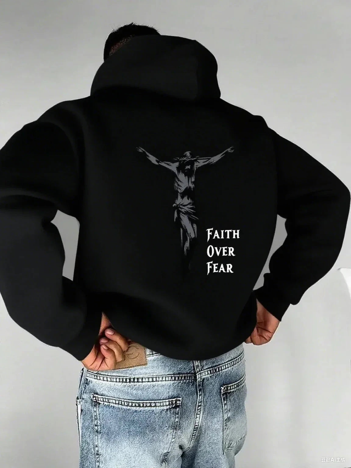 Embrace Strength and Style with Our Christian Faith Hooded Sweatshirt by Creative Vault Marketplace