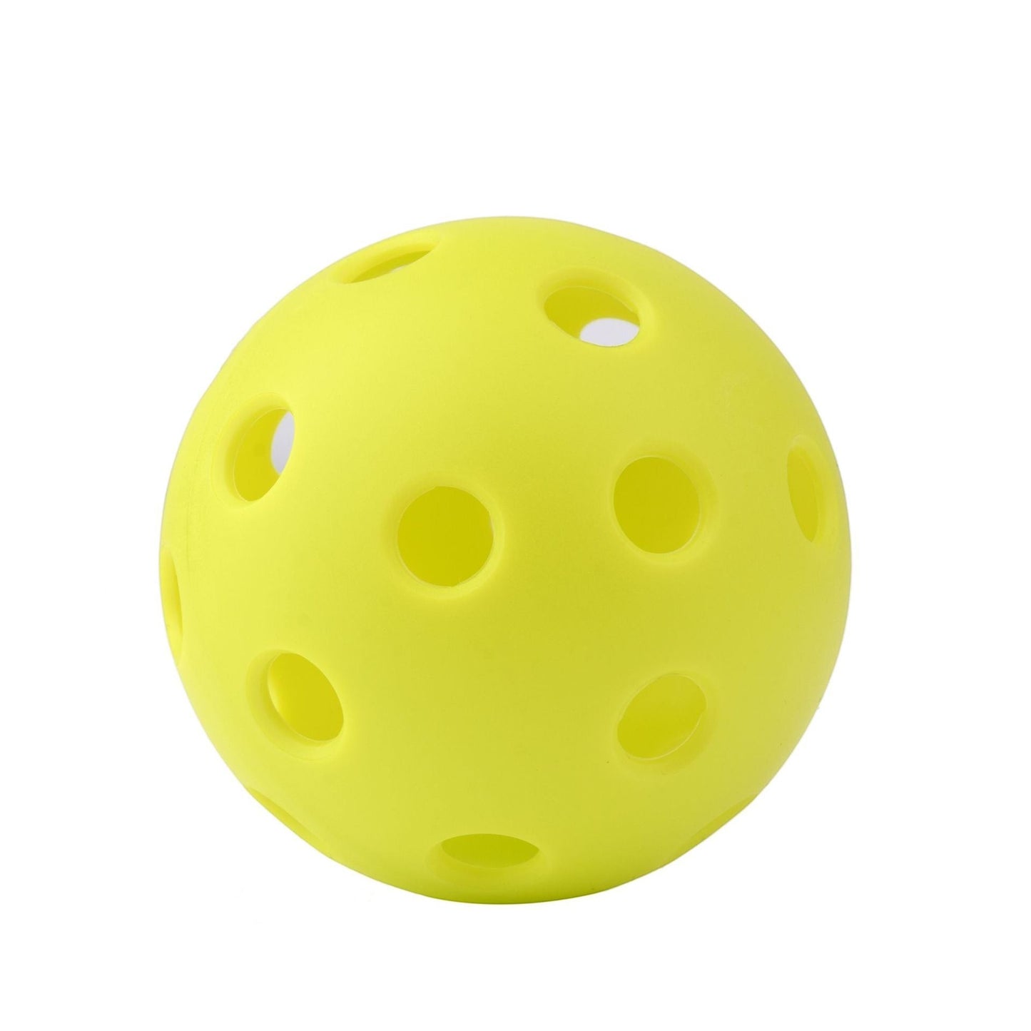 Creative Vault Marketplace yellow pickleball with 40 holes for indoor and outdoor play