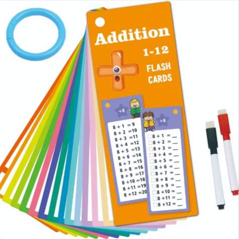 Erasable Math Skills Cards – 30-Card Set