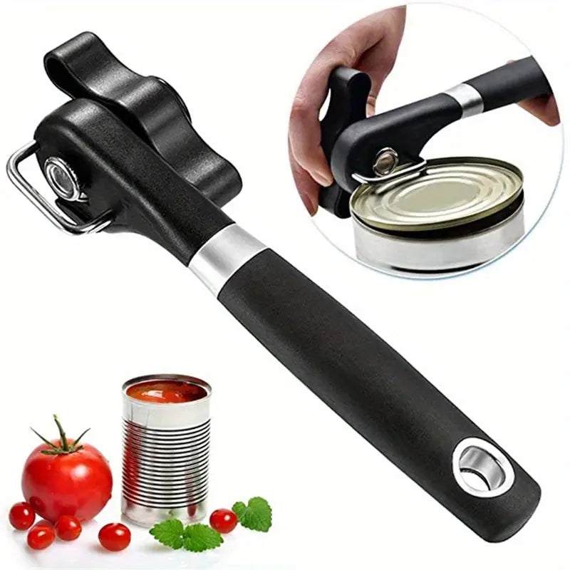 Sleek Stainless Single-Handle Can Opener