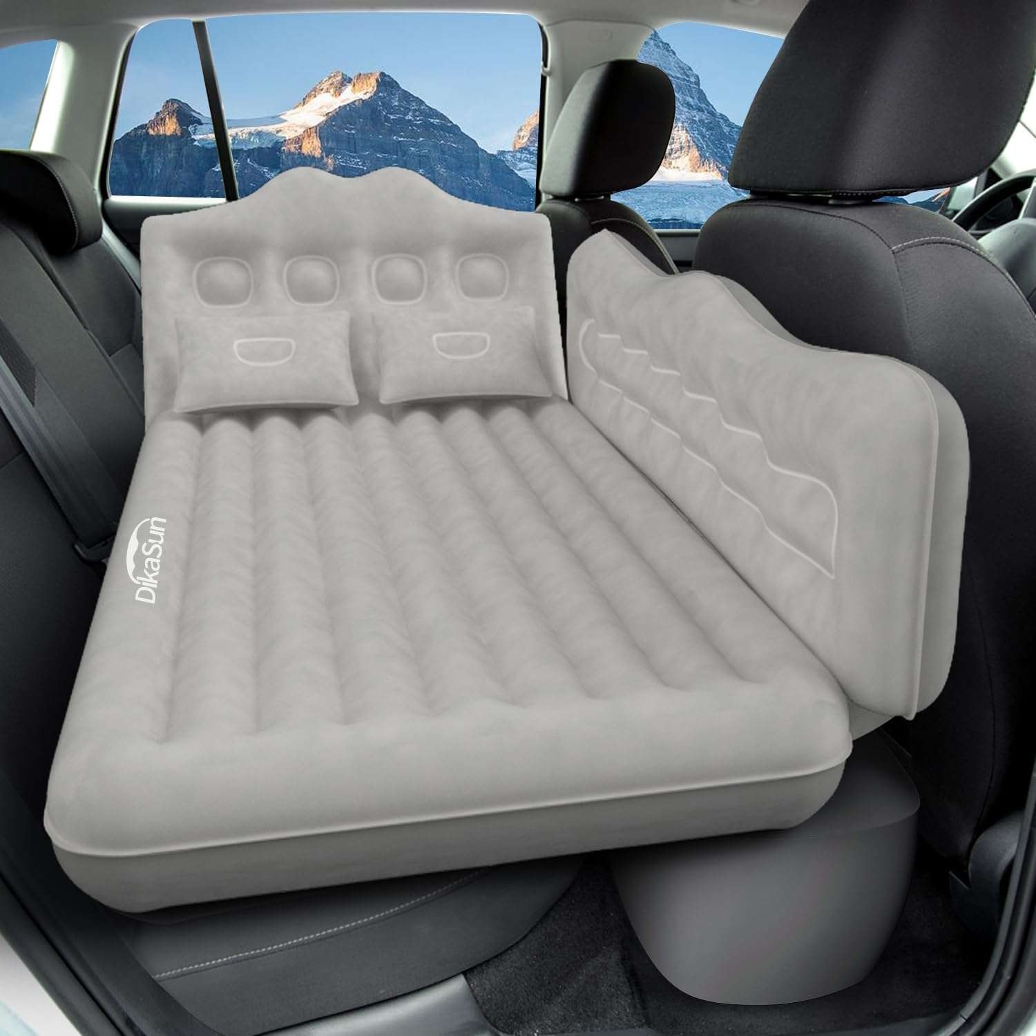 Thicken Backseat SUV/Car/Truck Air Mattress Air Bed Inflatable SUV Truck Mattress -35.4'' Width/Grey by Dikasun Outdoor
