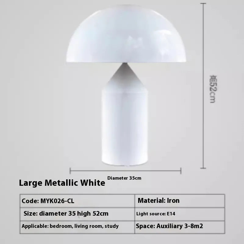 Chic Copper Mushroom Desk Lamp