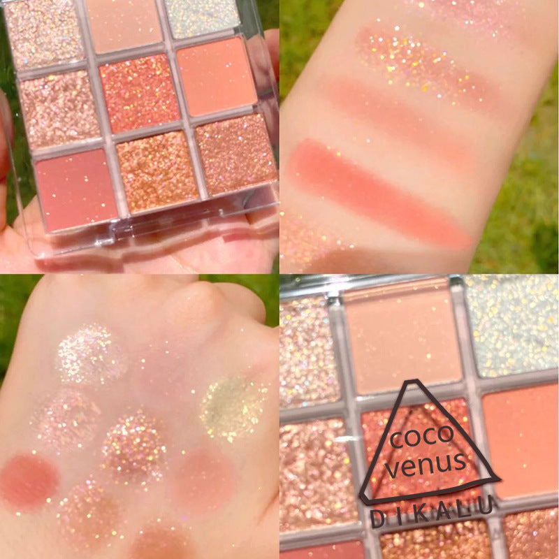 DIKALU Radiant Sunset 9-Color Eyeshadow Set