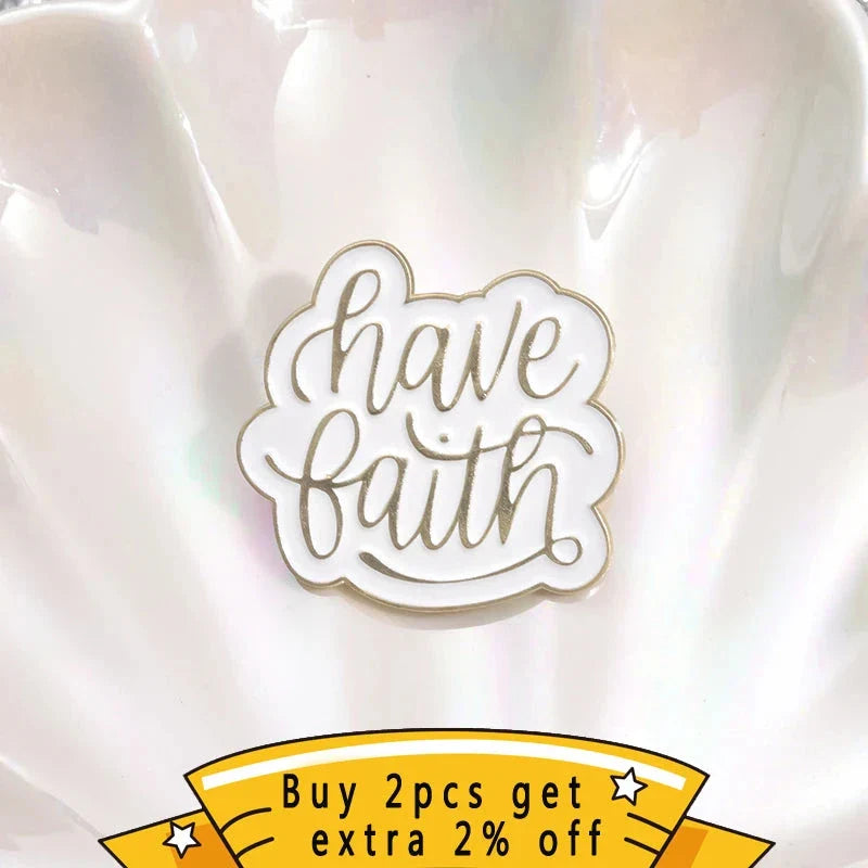 Inspire Your Journey with Jesus Inspirational Enamel Pins by Elevated Faith