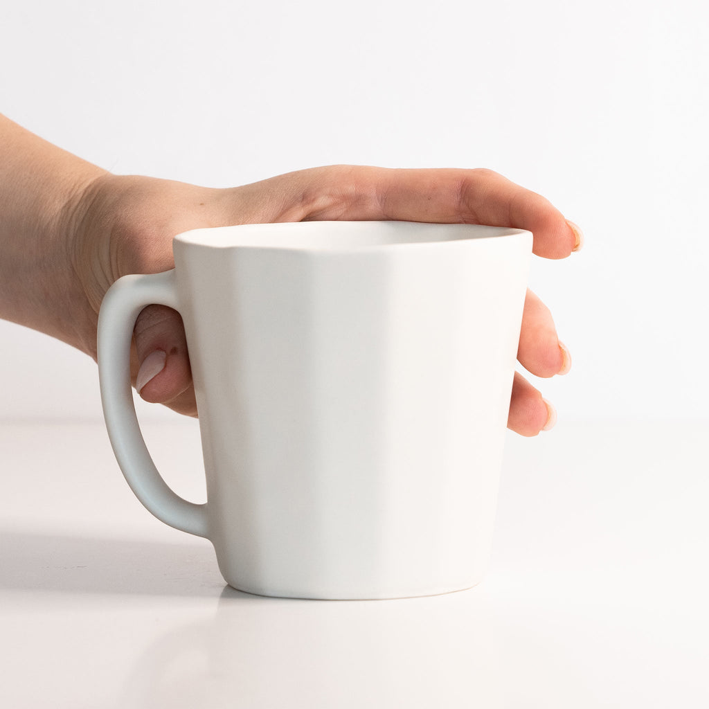 Monday Mug - Handmade Porcelain Coffee Cup by Ember Collective