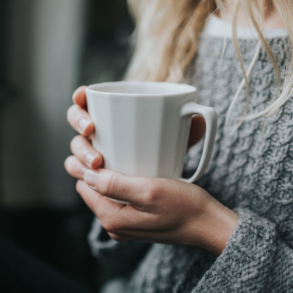 Monday Mug - Handmade Porcelain Coffee Cup by Ember Collective