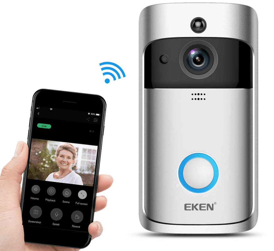 Smart WiFi Video Doorbell with HD Camera & Two-Way Talk by FLIPSTYLEZLLC