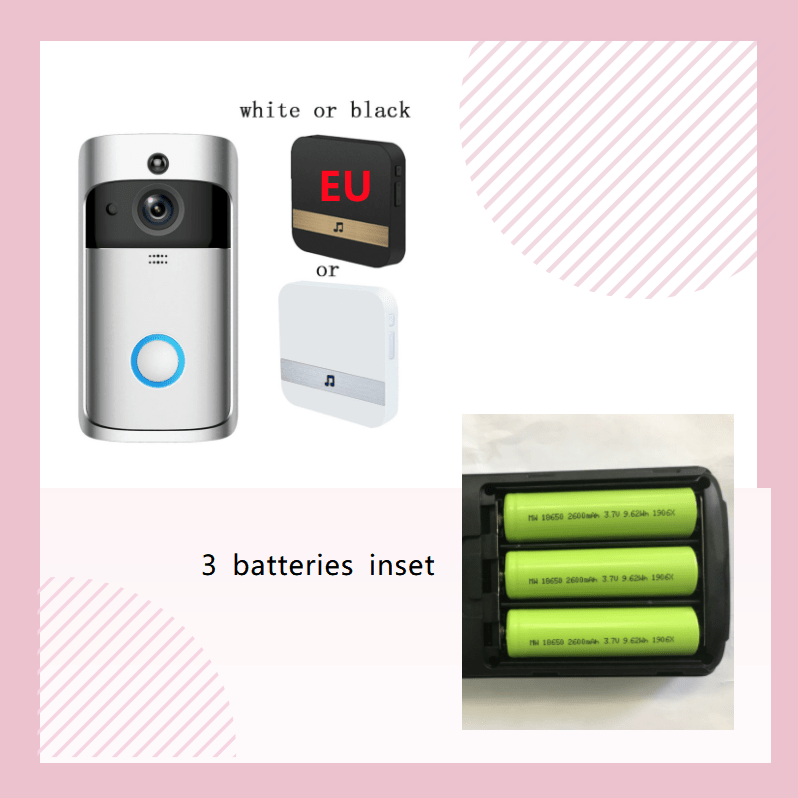 Smart WiFi Video Doorbell with HD Camera & Two-Way Talk by FLIPSTYLEZLLC