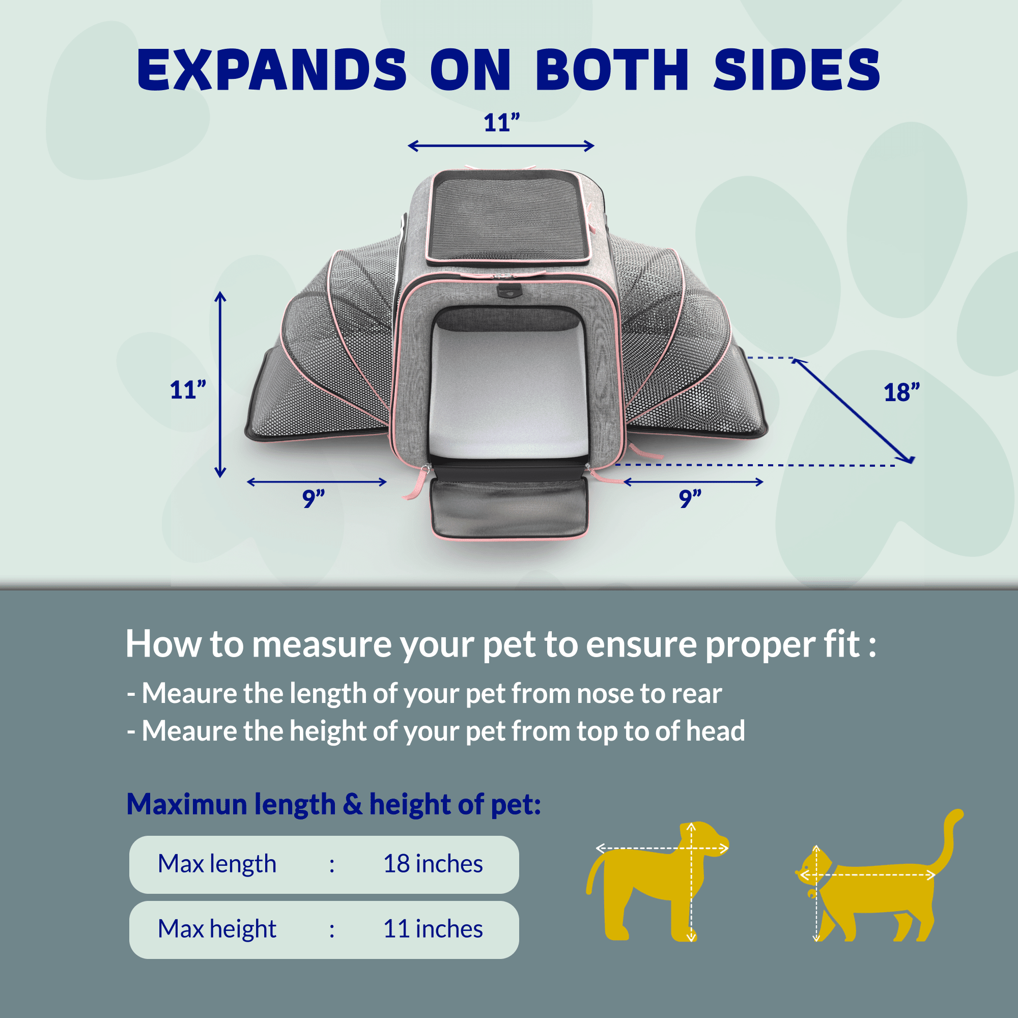 Rolling Rover Airline Compliant Expandable Wheeled Pet Carrier by Katziela