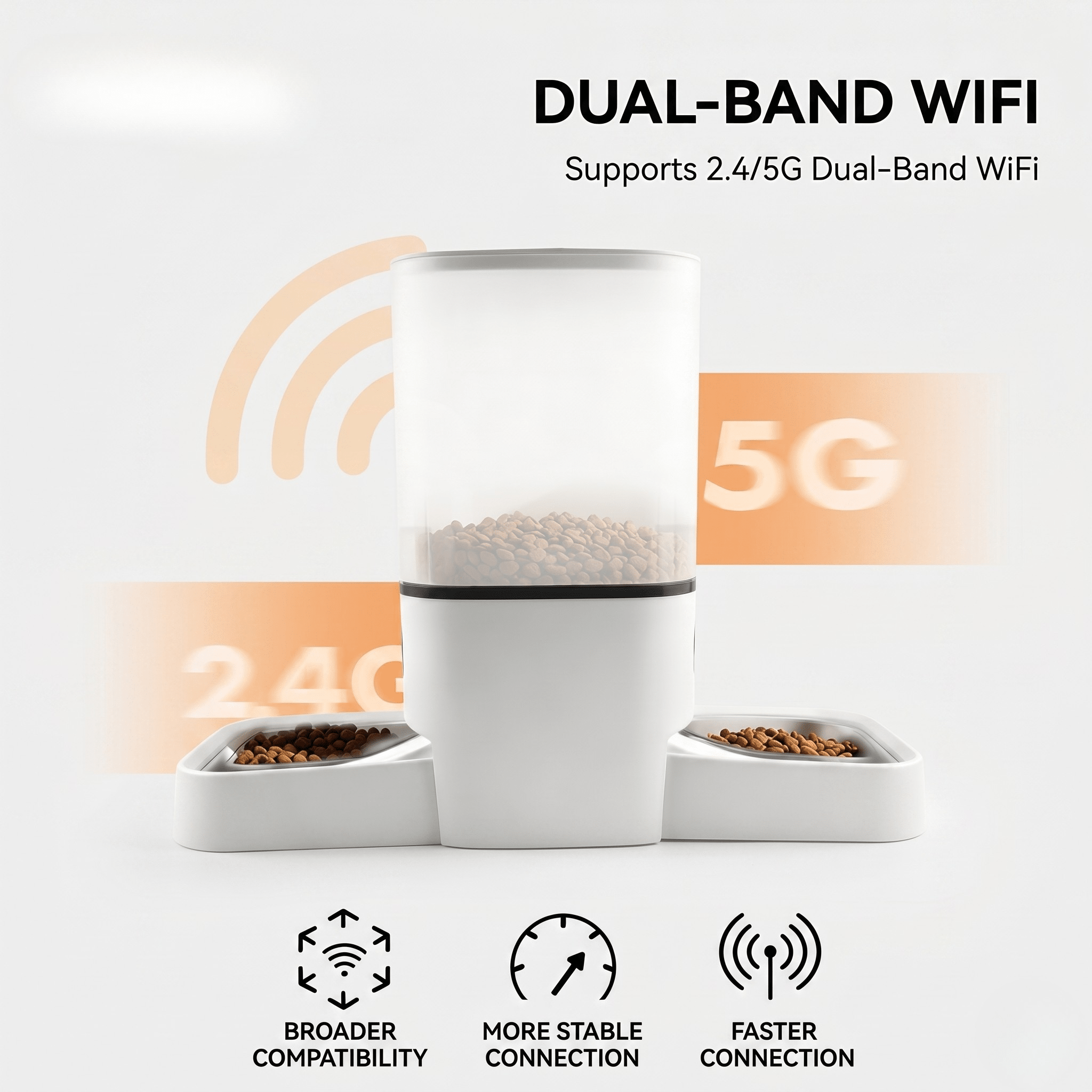 Smart WiFi Automatic Pet Feeder by Midfox