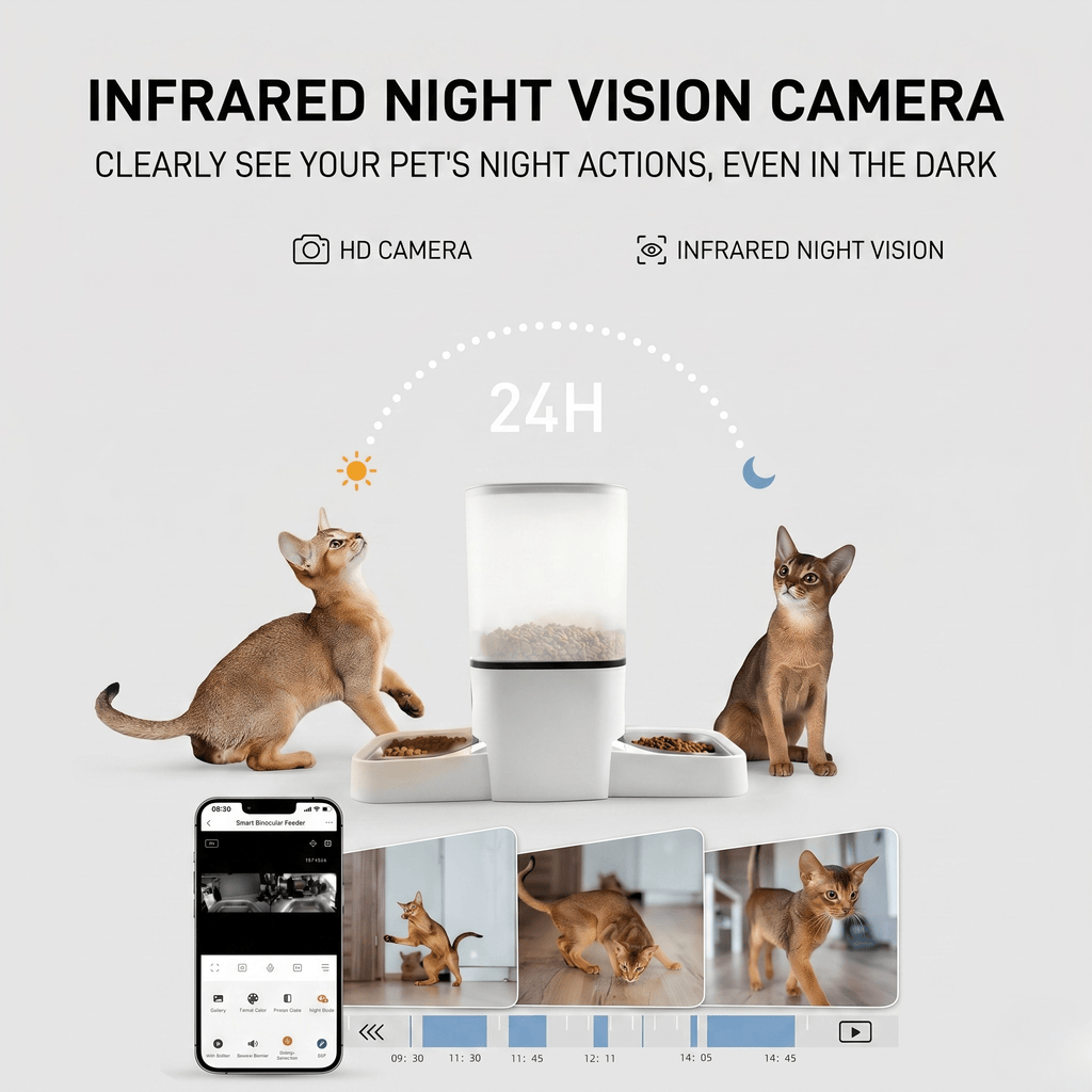 Smart WiFi Automatic Pet Feeder by Midfox