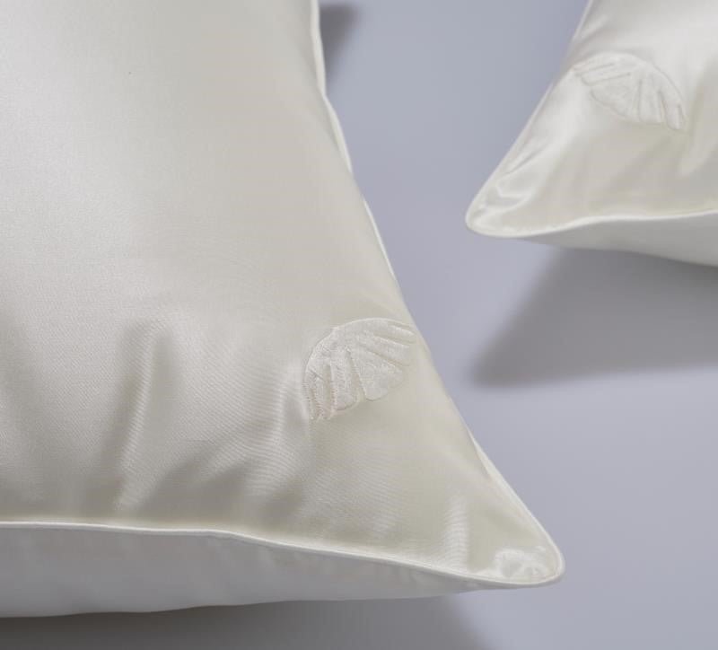 Silk pillow with silk shell by Perle Silk