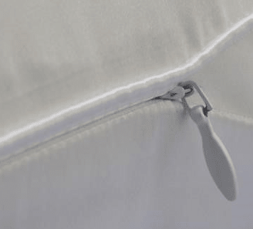 Silk pillow with silk shell by Perle Silk