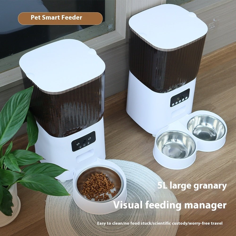 5L Automatic Pet Feeder with Timer & Portion Control by Pet Zen