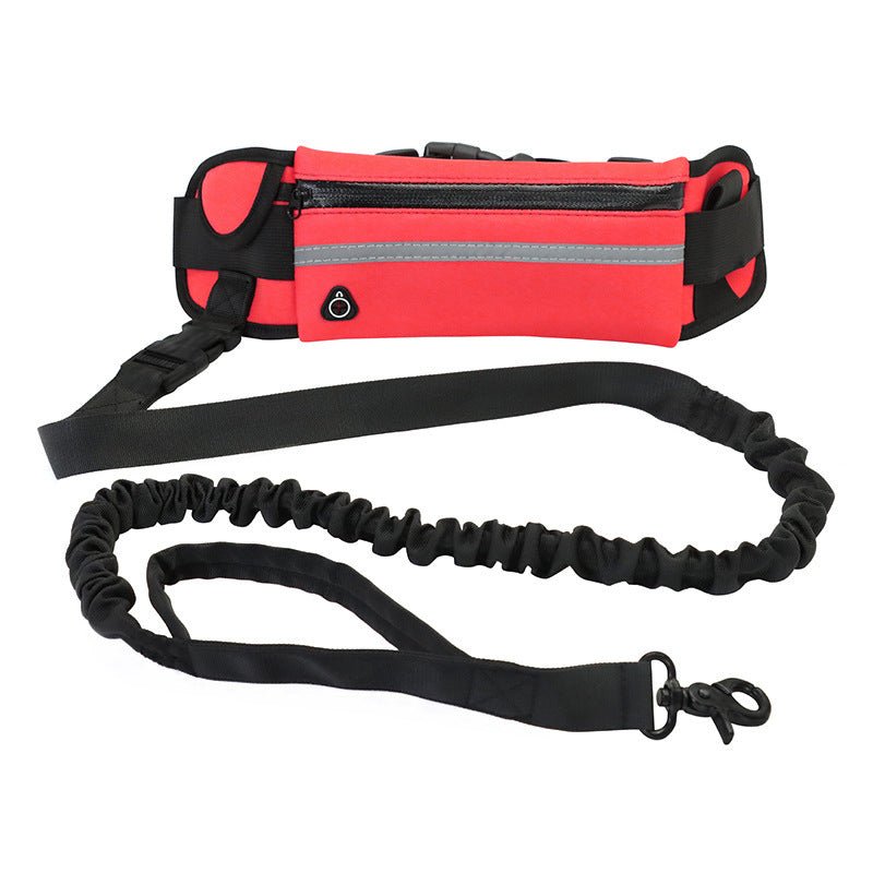 Hands Free Dog Leash Pet Walking And Training Belt With Shock Absorbing Bungee Leash For Up To 180lbs Large Dogs Phone Pocket And Water Bottle Holder by Pet Zen