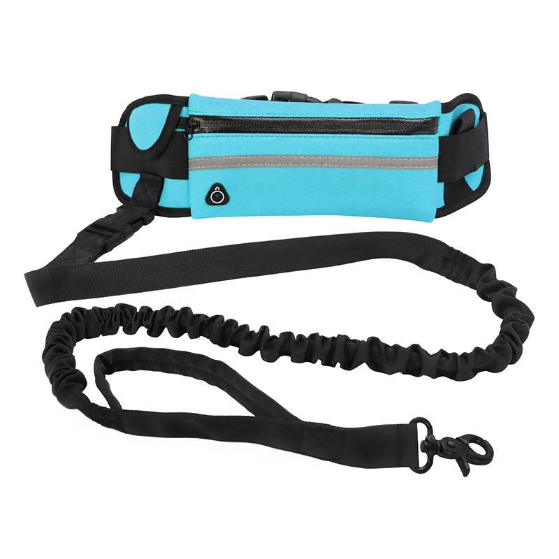Hands Free Dog Leash Pet Walking And Training Belt With Shock Absorbing Bungee Leash For Up To 180lbs Large Dogs Phone Pocket And Water Bottle Holder by Pet Zen