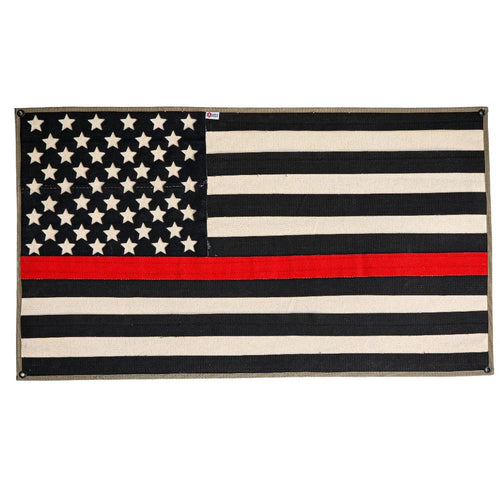 American Flag - Fire Hose - Thin Red Line by Recycled Firefighter